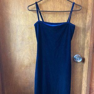 Vintage 90's Jacob Blue Velvet Dress